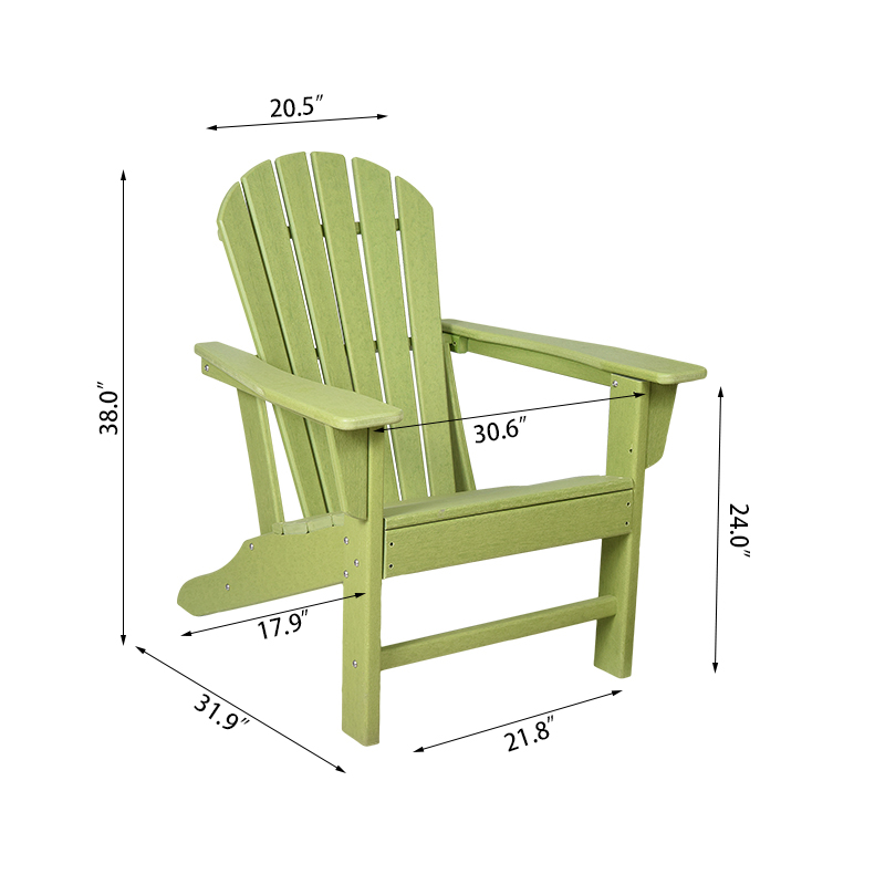 Scaun Adirondack cu spătar înalt