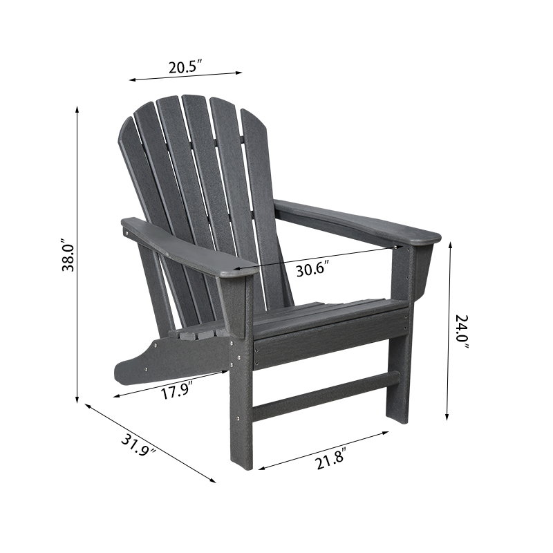 Scaun Adirondack cu spătar înalt