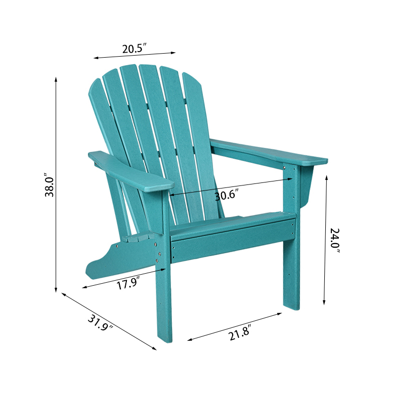 Scaun Adirondack cu spătar înalt