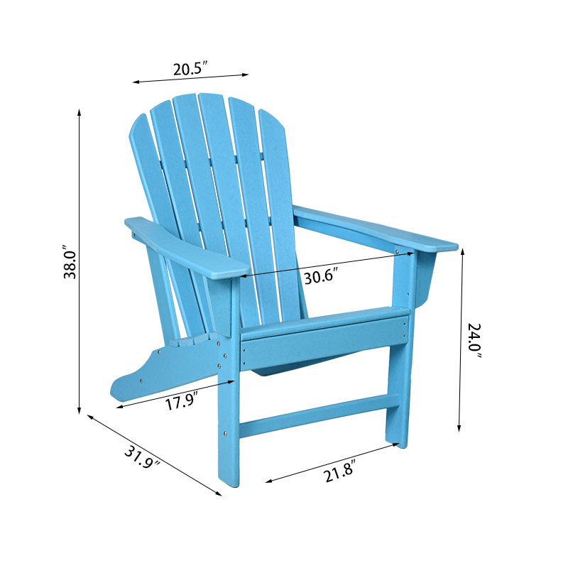 Scaun Adirondack cu spătar înalt