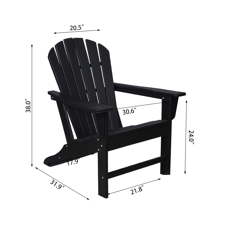 Set scaun și masă ovală Fix Adirondack